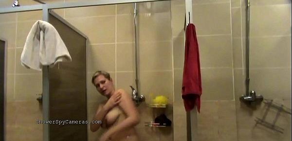  If you have ever wondered what the girls are doing in the shower room here is a chance to see it!